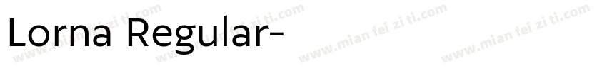 Lorna Regular字体转换